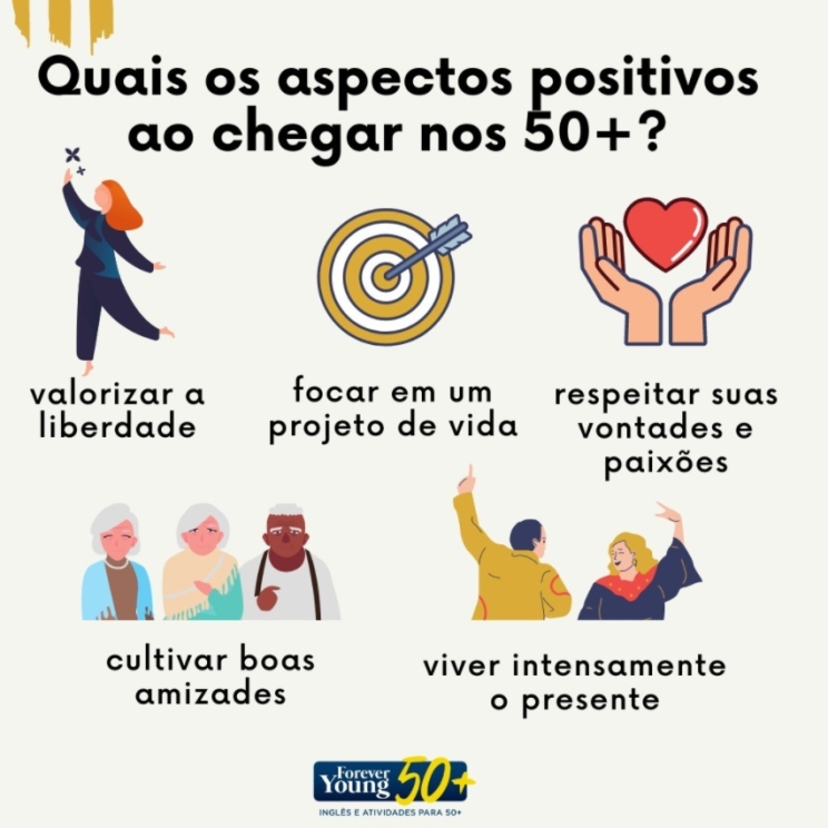 Aspectos positivos de chegar nos 50